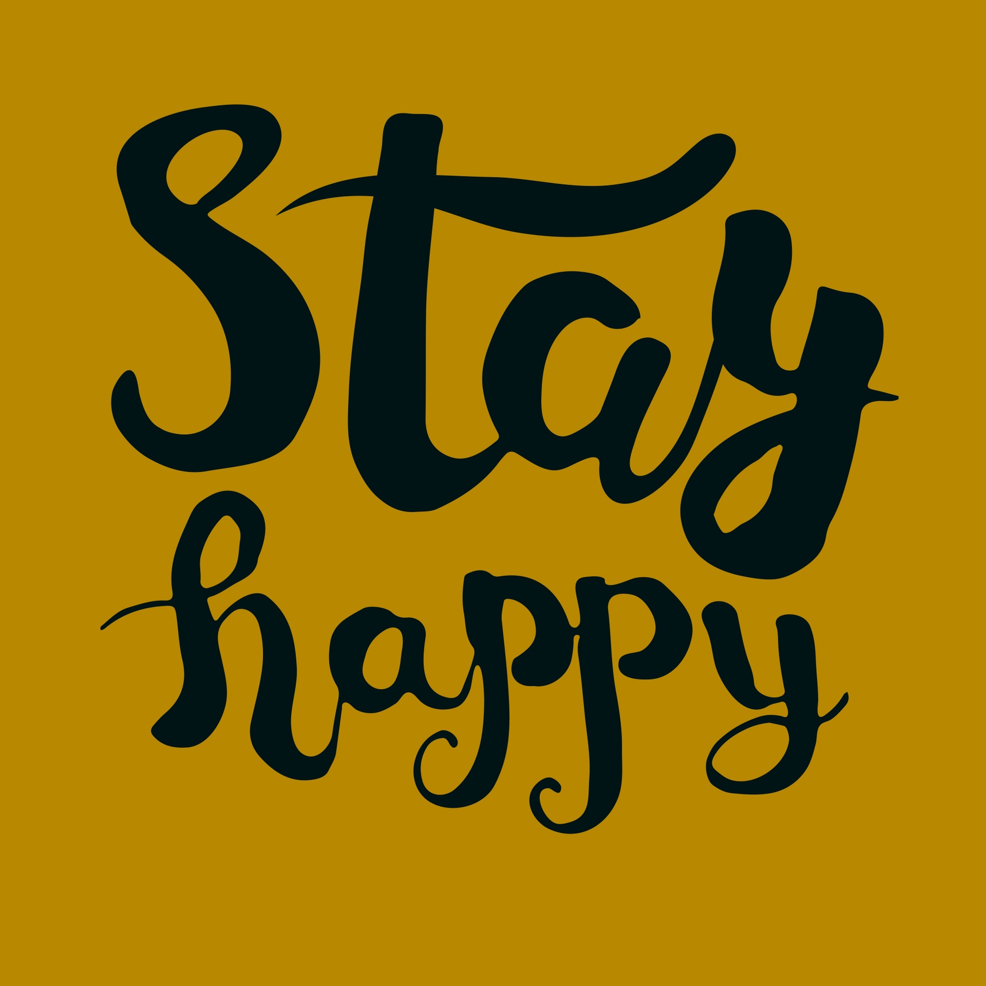 stay happy text free photo