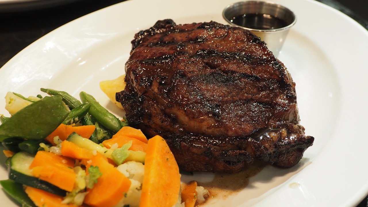 steak delicious food free photo