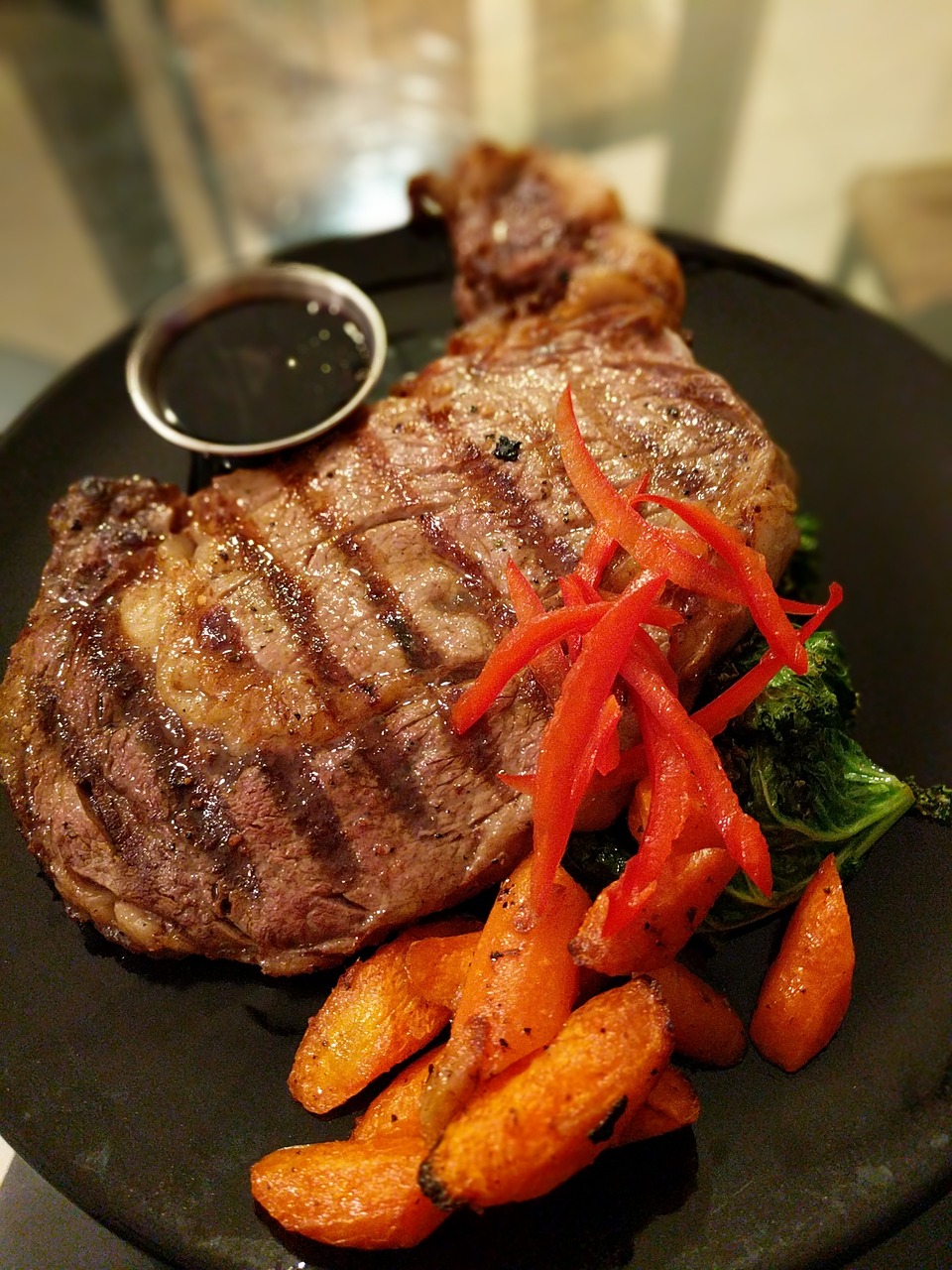 steak meal dinner free photo