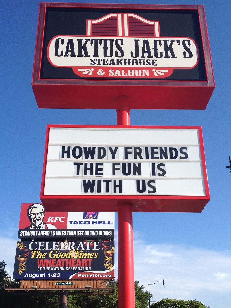 steakhouse caktus jack signs free photo