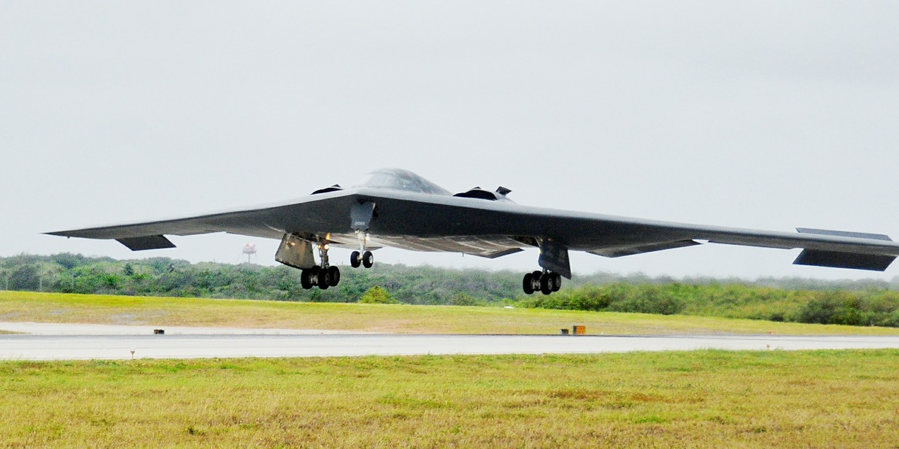 stealth bomber military landing free photo