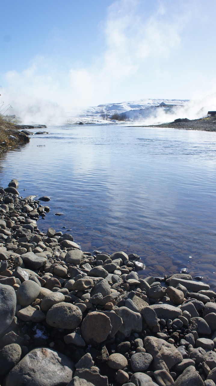 steam river iceland free photo