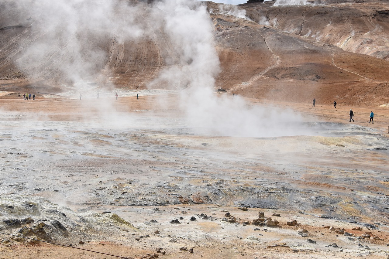 steam  hot spring  geothermal free photo