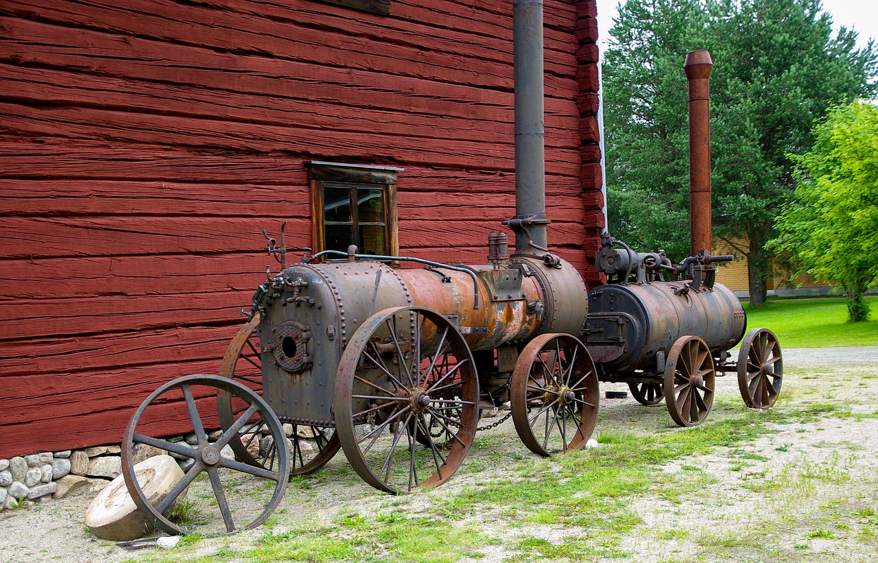 steam engines lumbering museum free photo