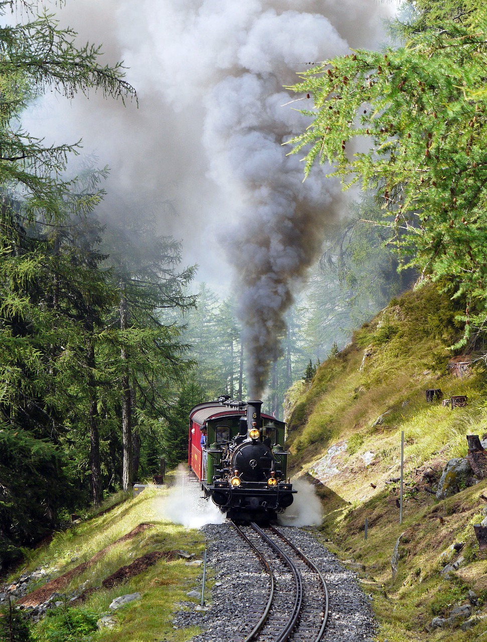 steam locomotive narrow gauge rack railway free photo