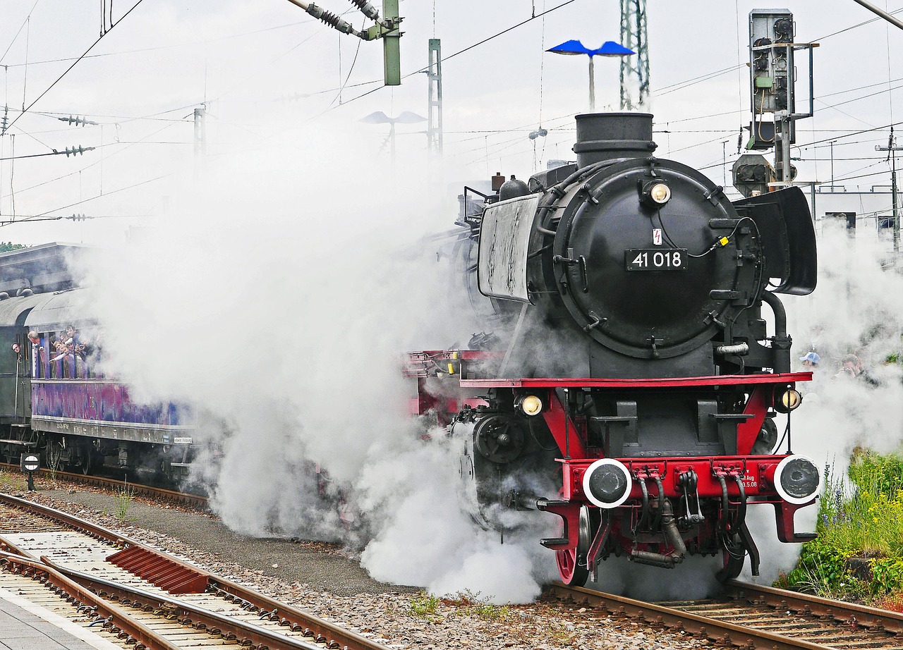 steam locomotive departure steam cloud free photo