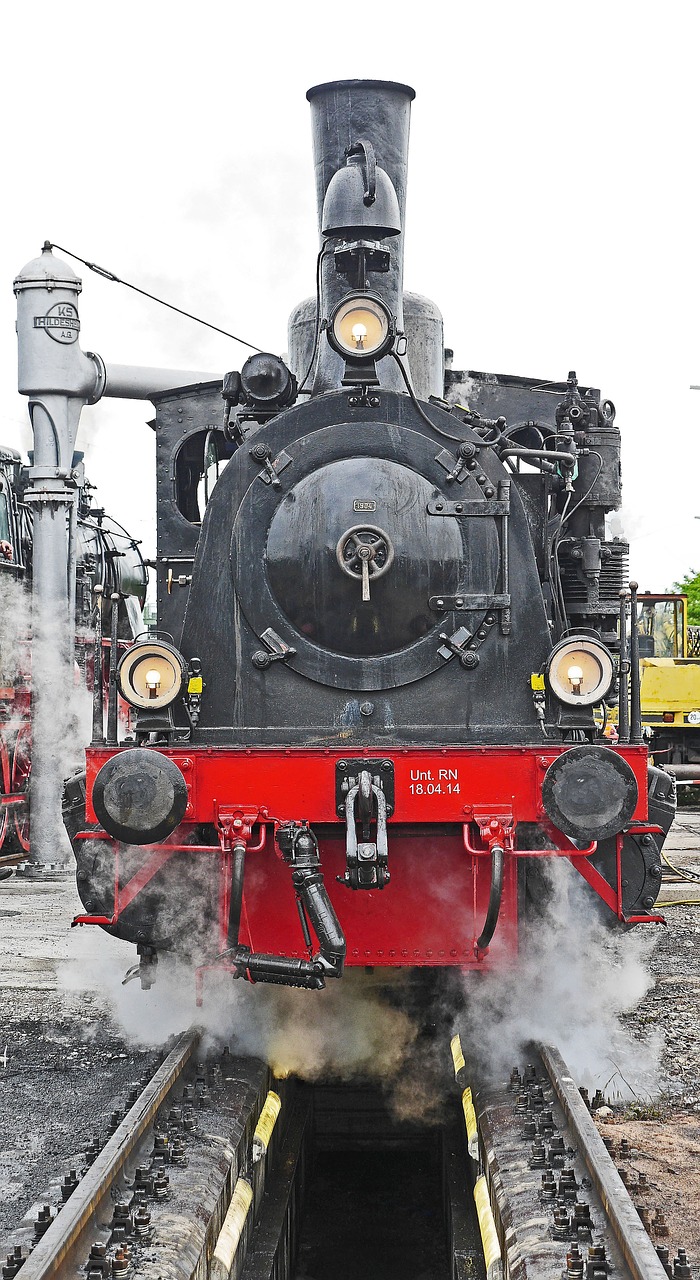 steam locomotive investigation pit water take free photo