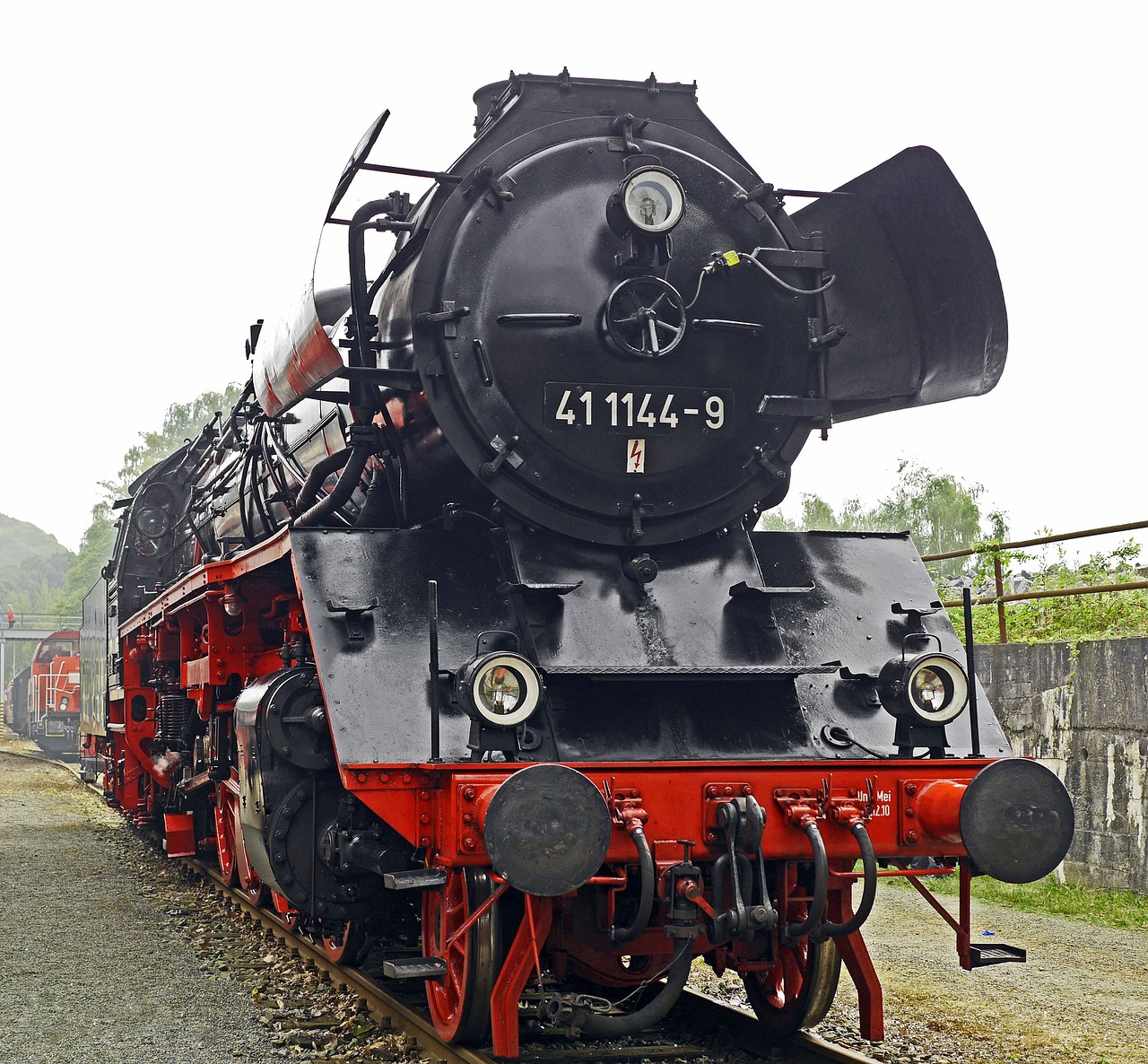 steam locomotive goods train locomotive exhibition free photo