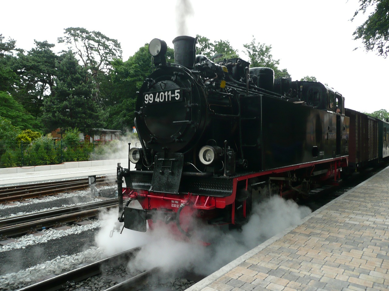steam locomotive railway steam powered free photo