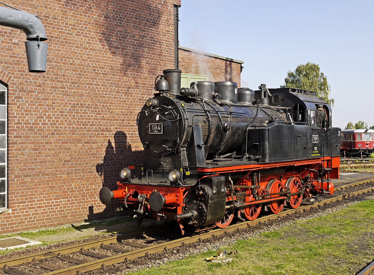 steam locomotive museum locomotive shed free photo