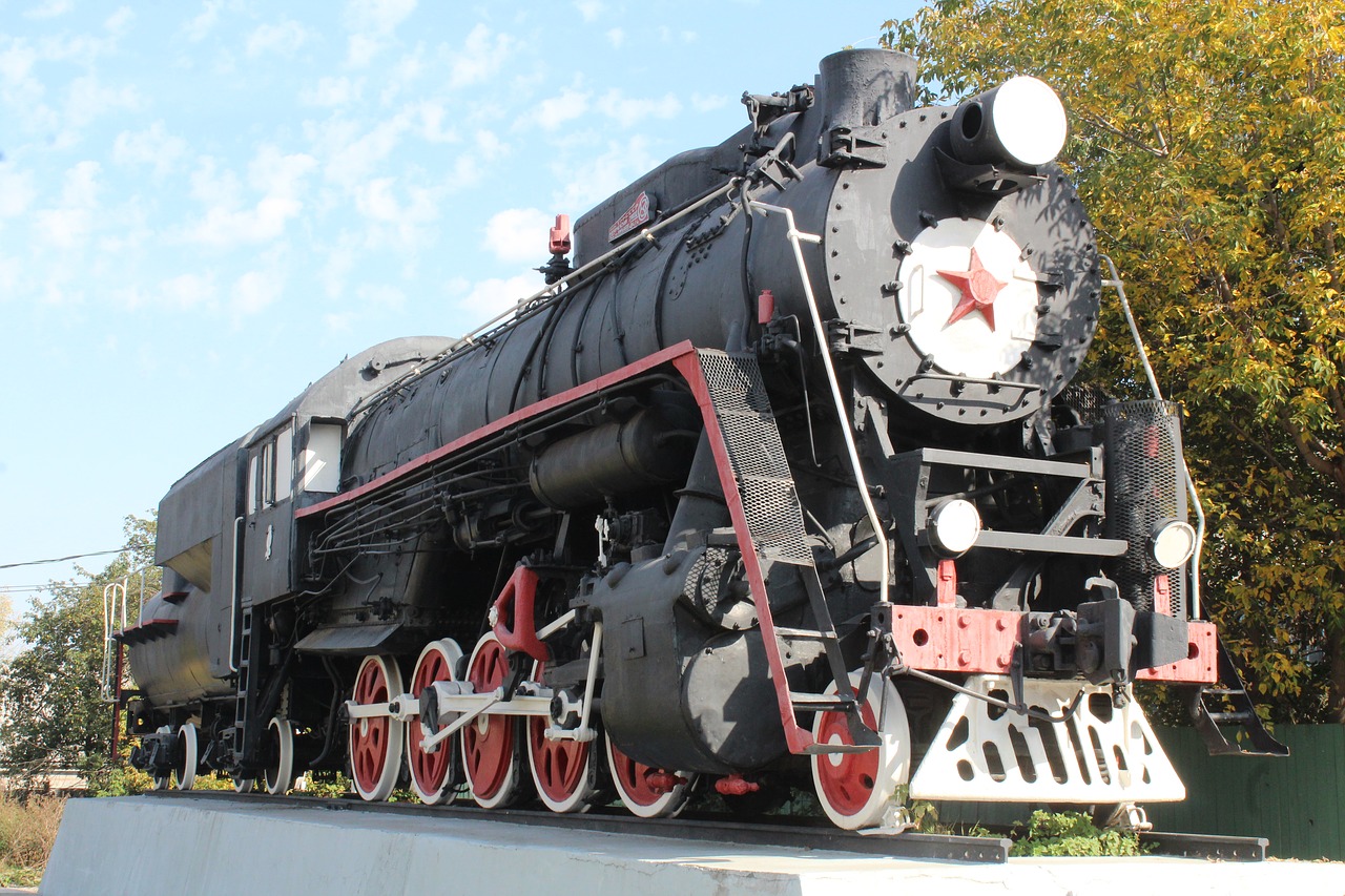 steam locomotive monument locomotive free photo