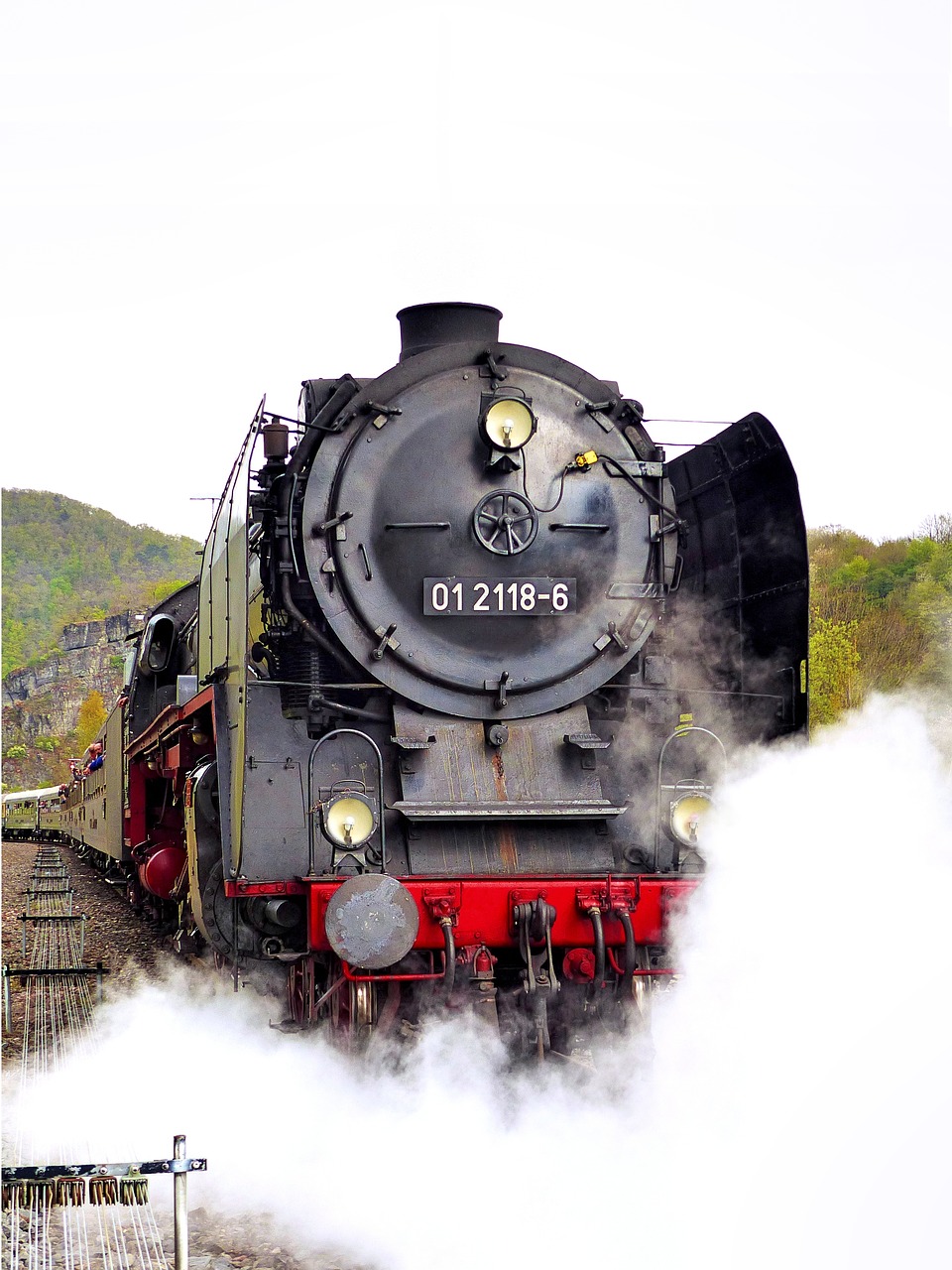 steam locomotive special train kreuzberg free photo