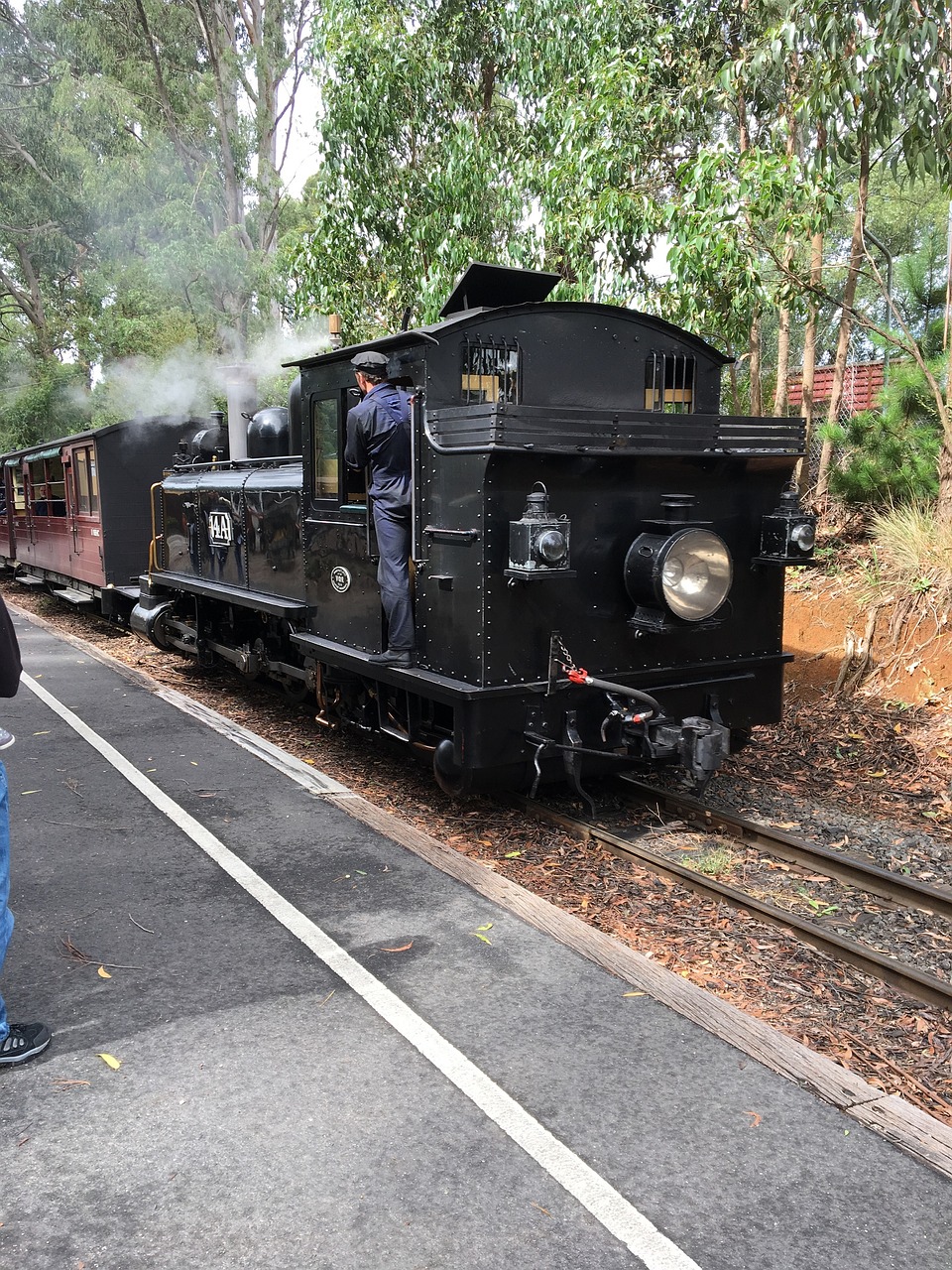steam locomotive train railroad free photo