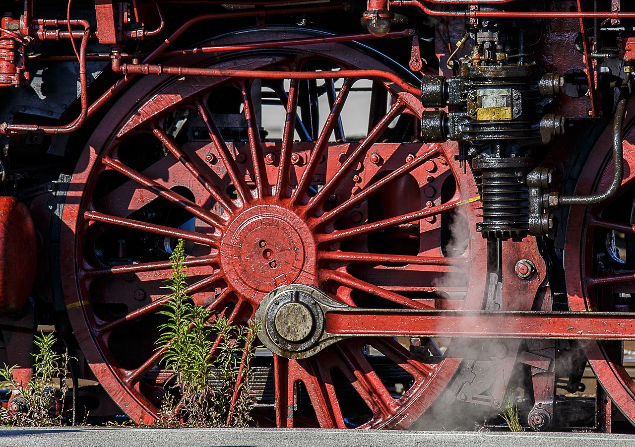 steam locomotive technology detail free photo