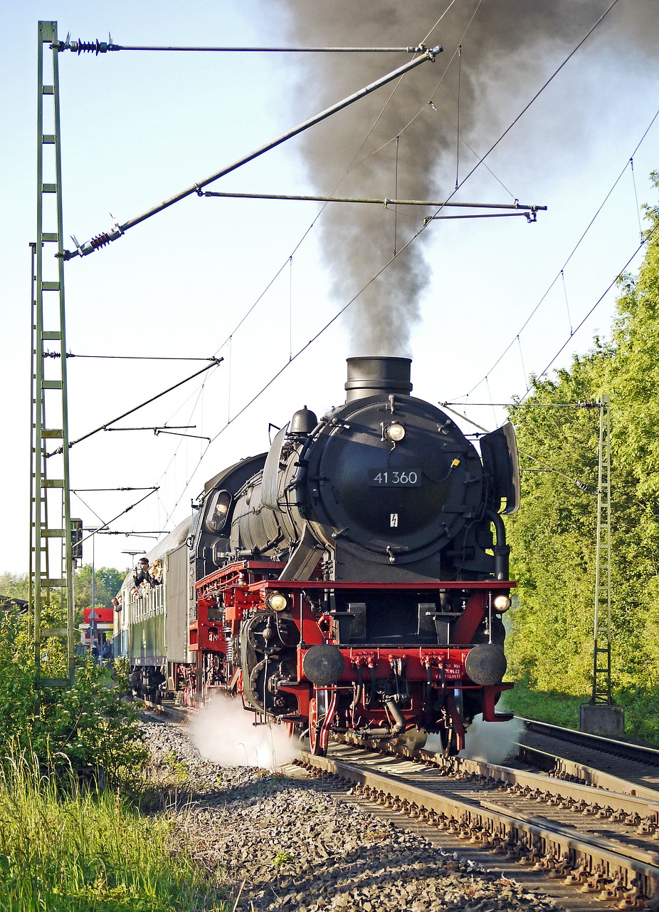steam locomotive steam special train departure free photo