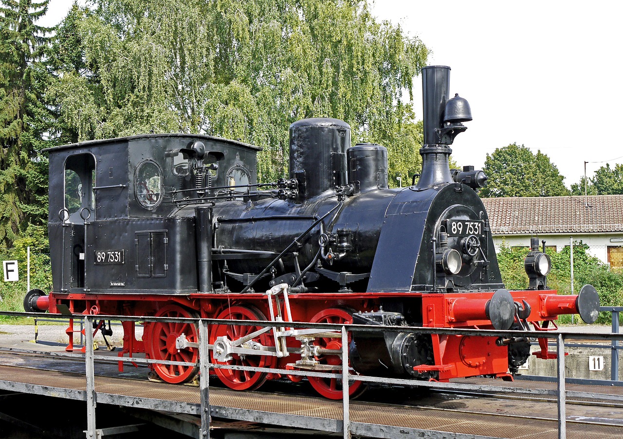 steam locomotive a museum exhibit able to roll free photo