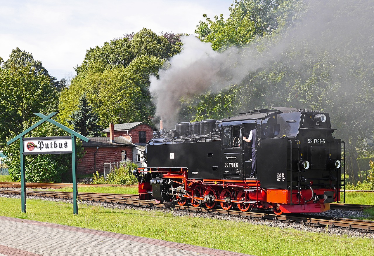 steam locomotive rasender roland station putbus free photo