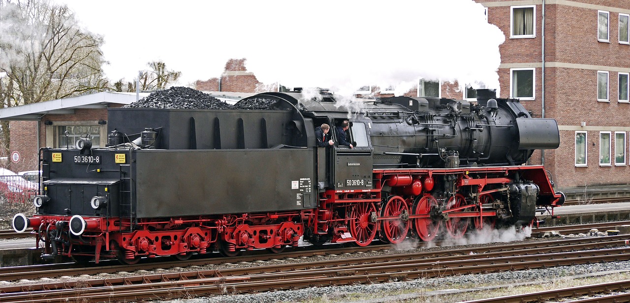 steam locomotive rank railway free photo