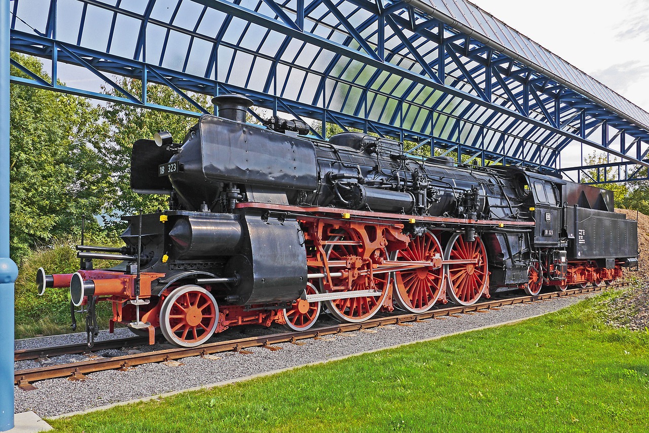 steam locomotive monument offenburg free photo