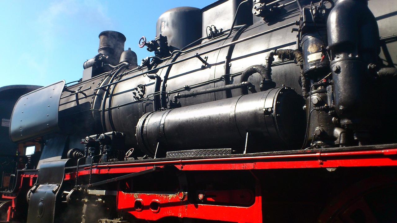 steam locomotive railway train free photo