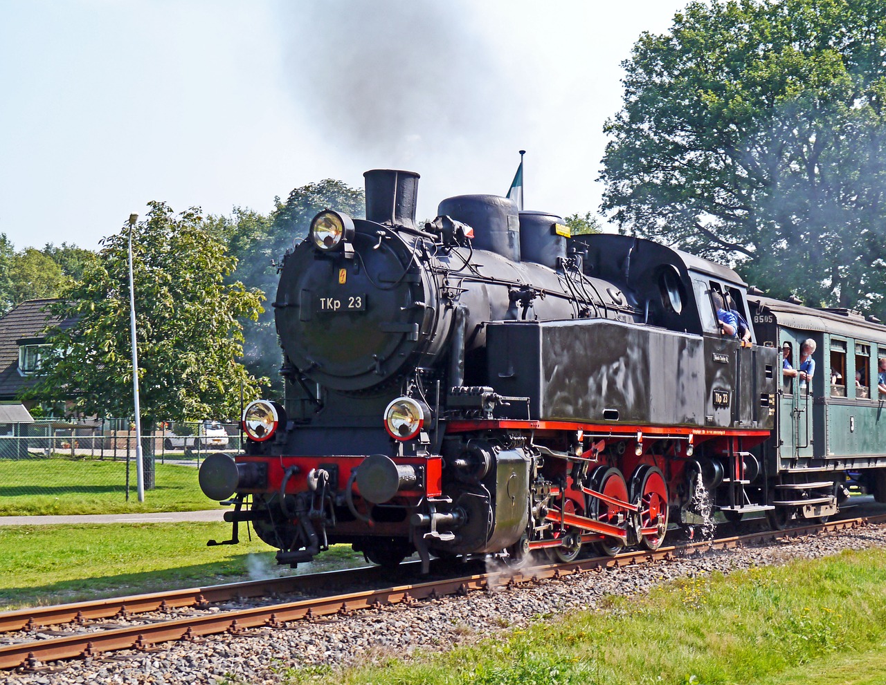 steam locomotive  steam train  nostalgietag free photo
