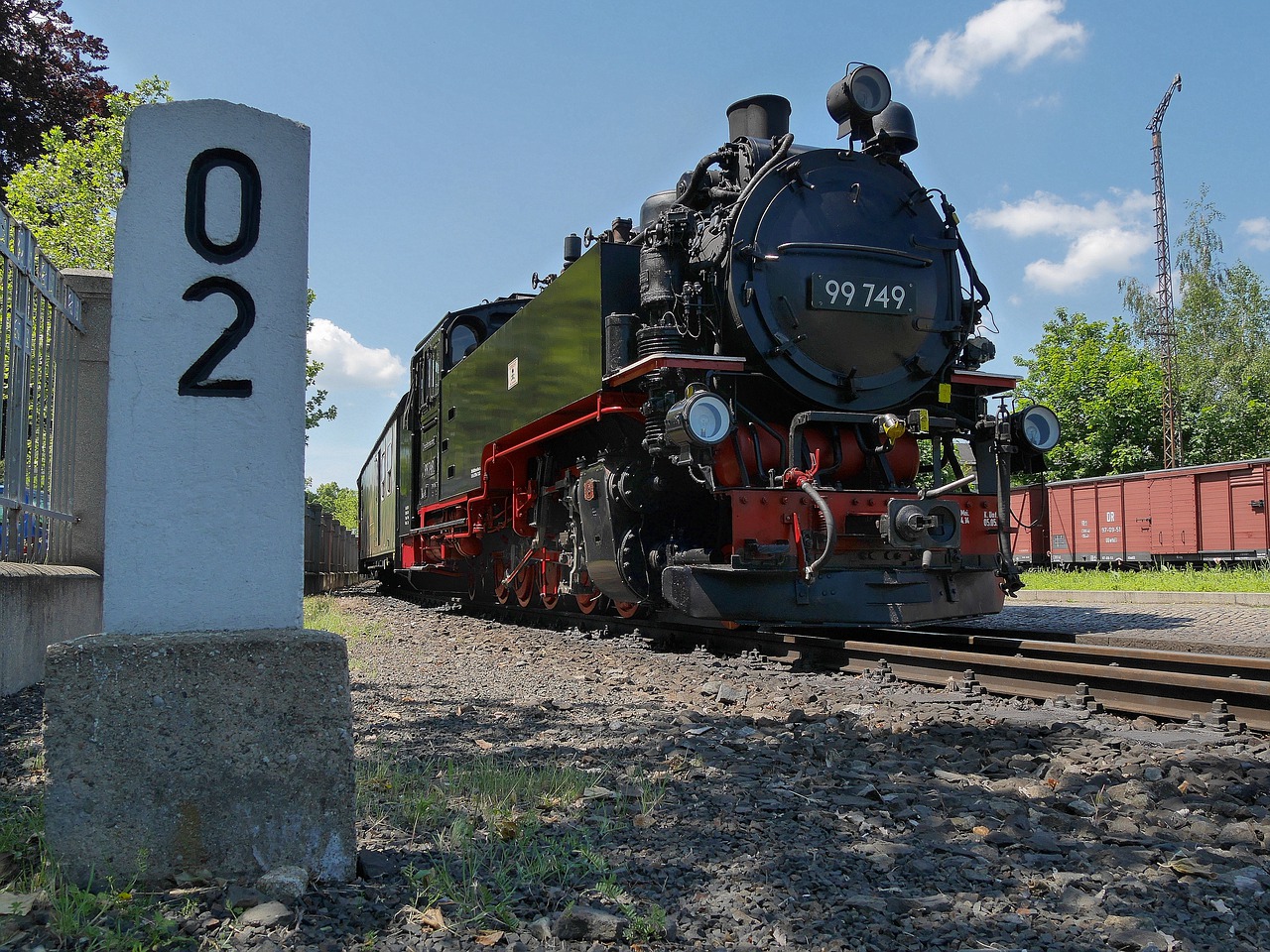 steam locomotive  zittau  mileage free photo