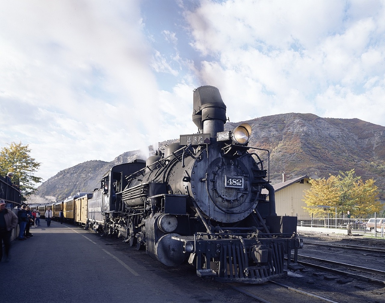 steam locomotive smoke railway free photo