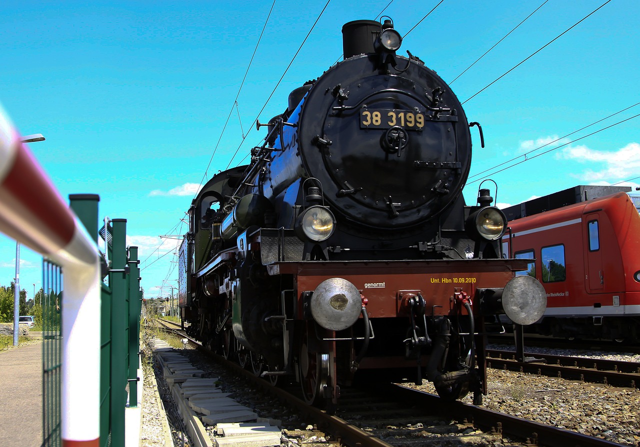 steam locomotive force railway free photo
