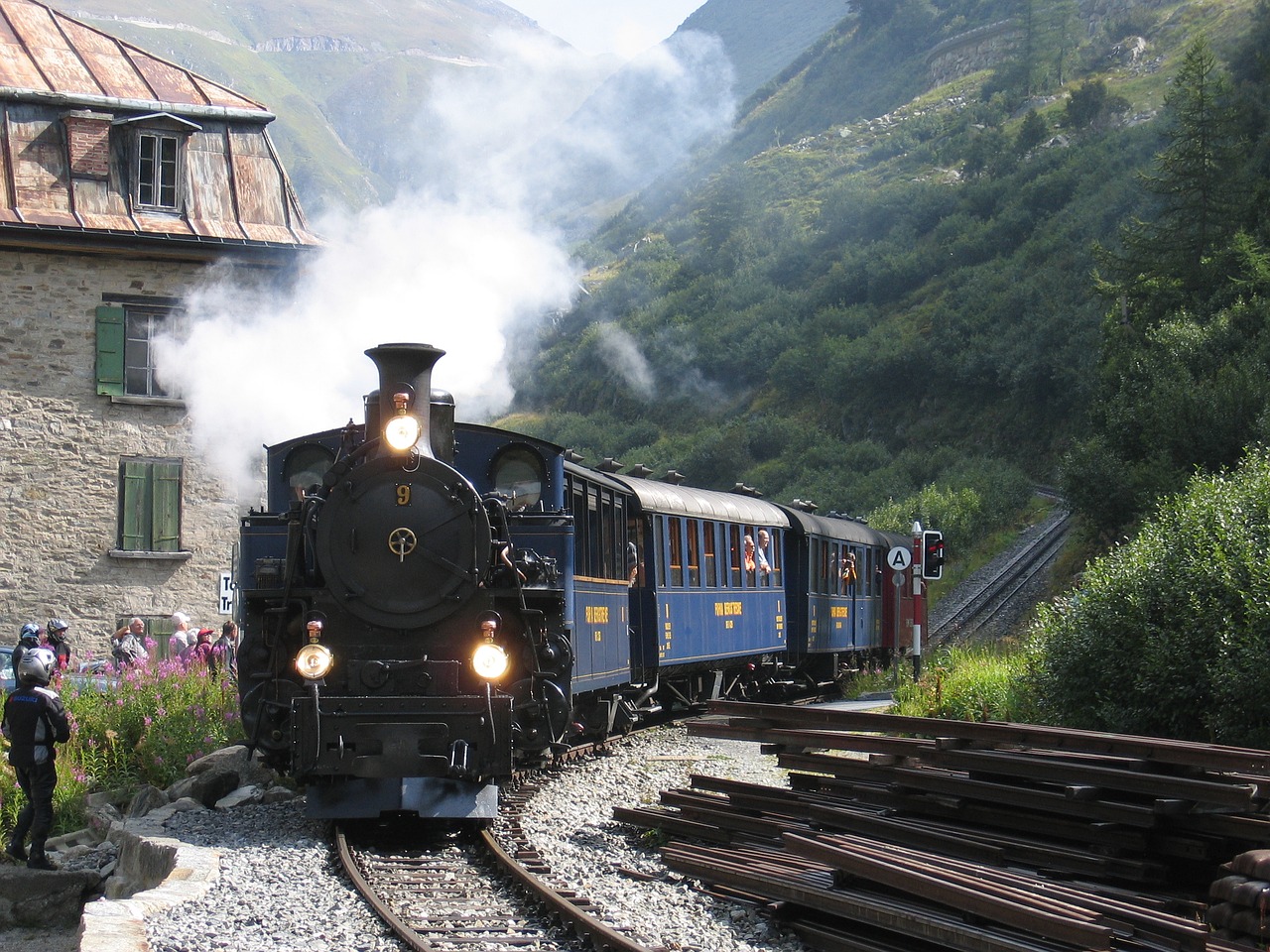 steam railway furka switzerland free photo