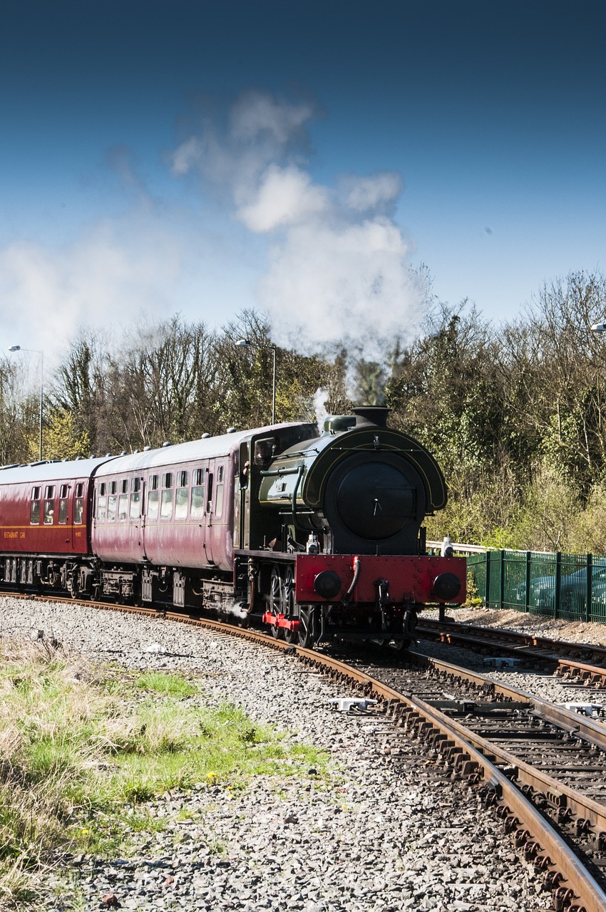 steam train outdoors train free photo