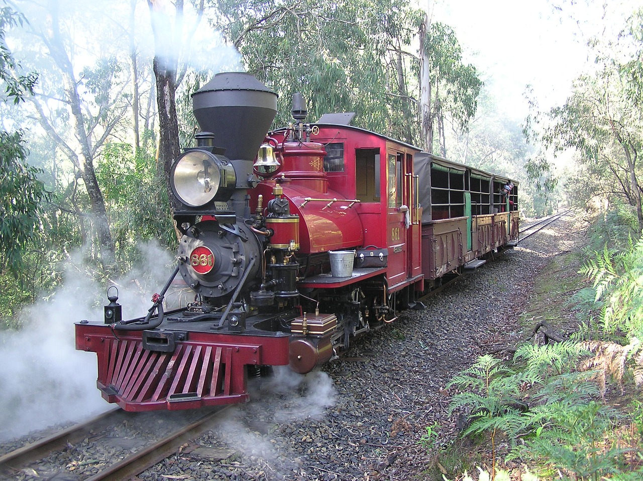 steam train railway journey free photo