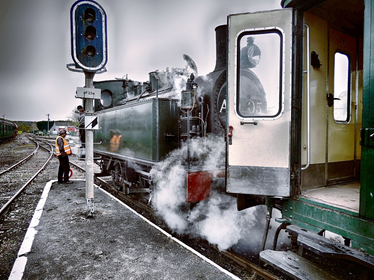 steam train steam rails free photo