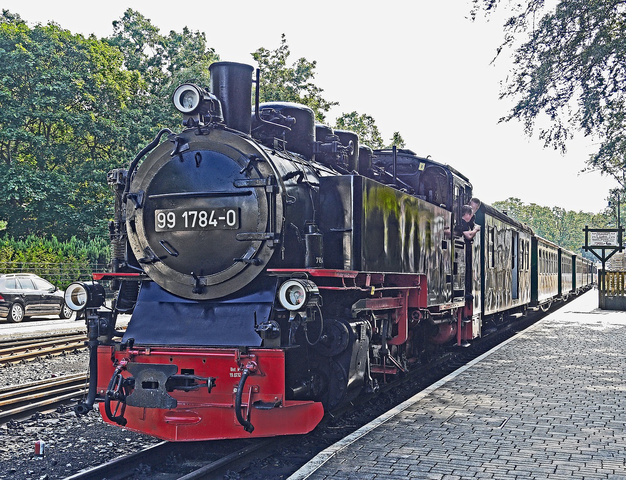 steam train rasender roland narrow gauge railway free photo