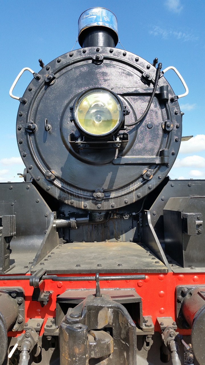 steam train headlight train free photo