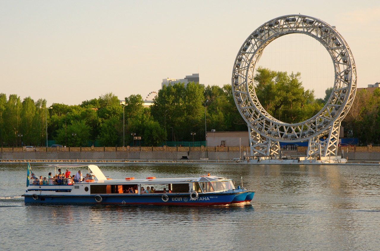 steamer  river  astana free photo