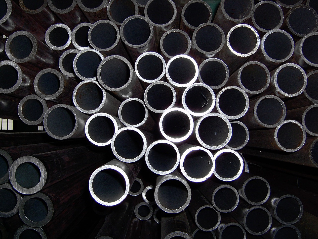 steel metal pipes free photo