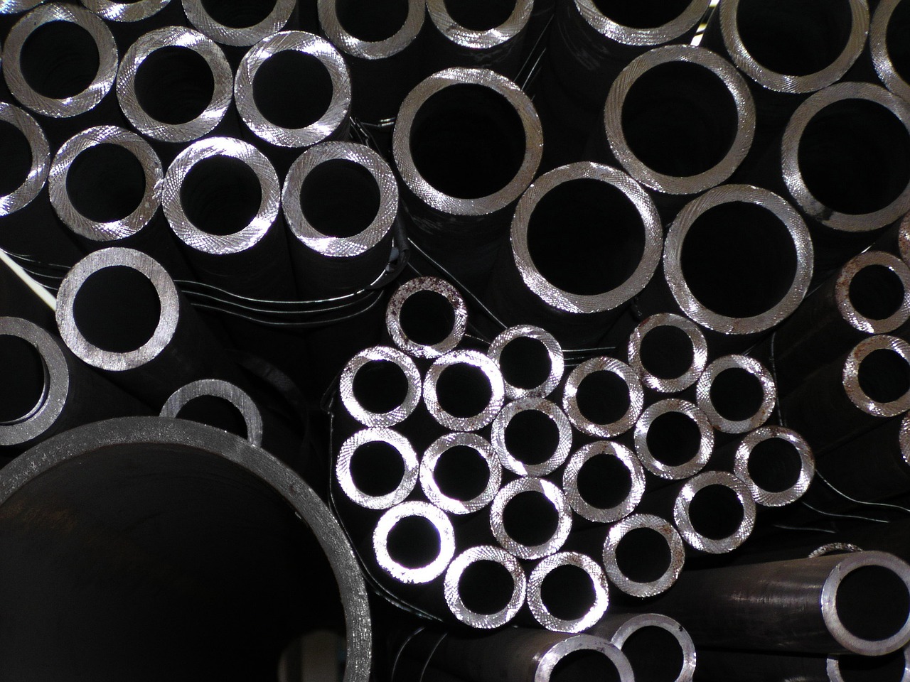 steel metal pipes free photo