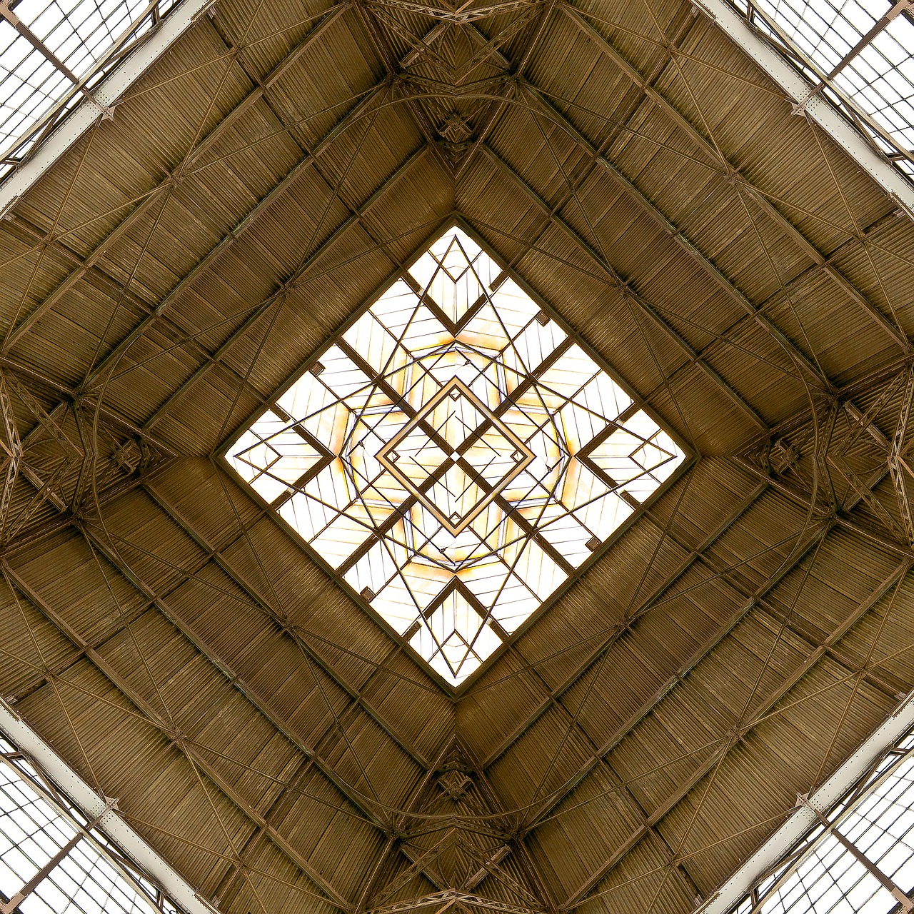 steel glass roof free photo