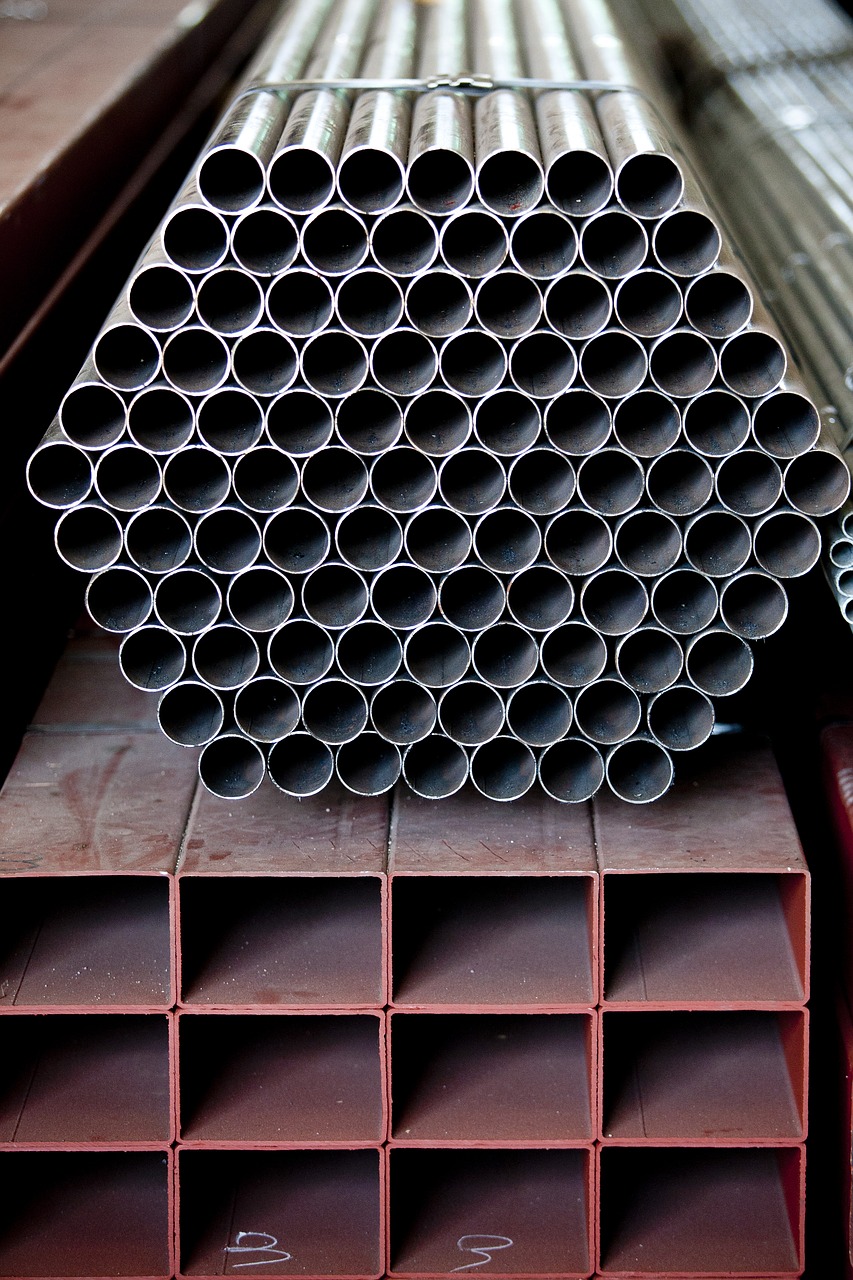 steel materials warehouse free photo