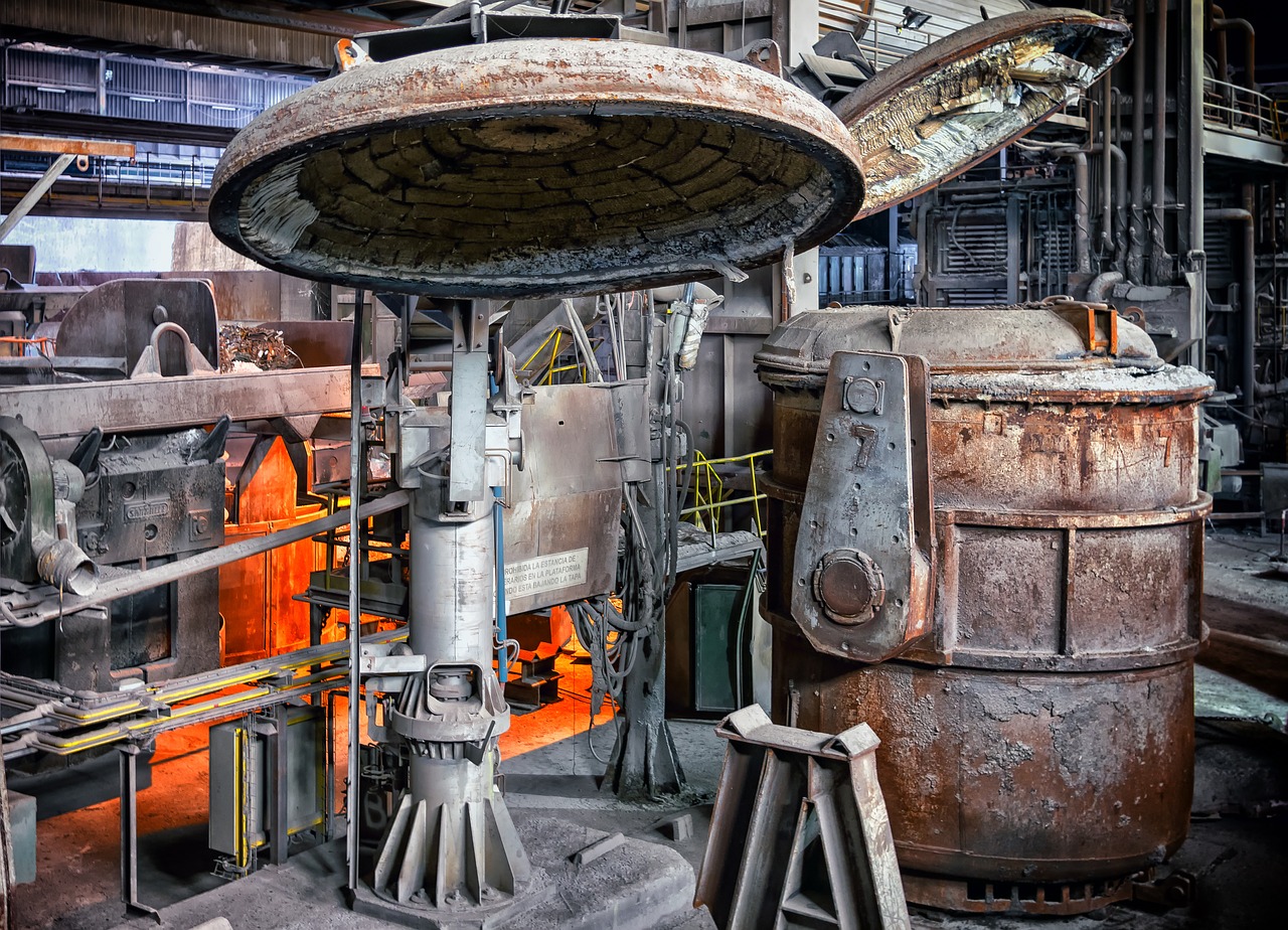 steel foundry factory free photo