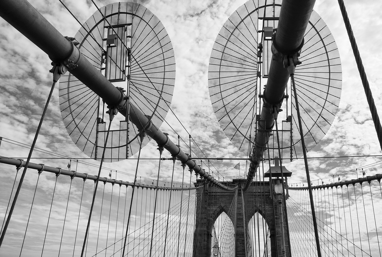 steel bridge brooklyn bridge free photo
