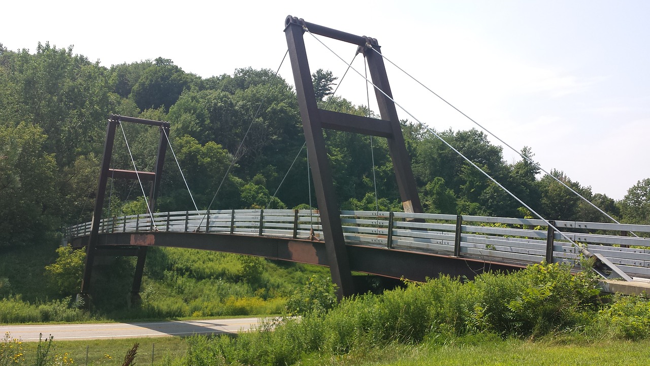 steel bridge vermont free photo