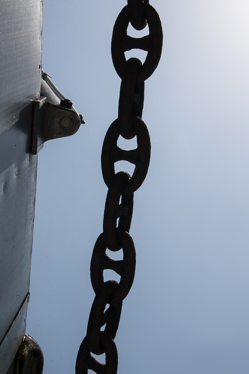 steel chain steel anchor chain free photo