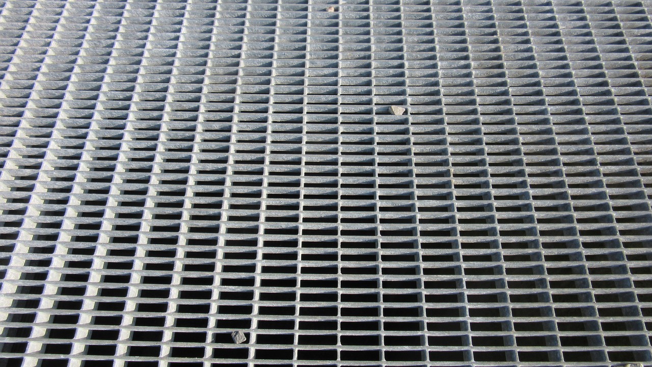 steel grid pebble shadow free photo