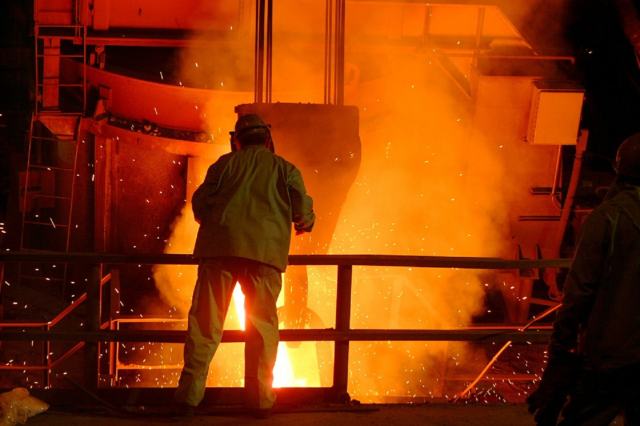 steel mill worker foundry free photo