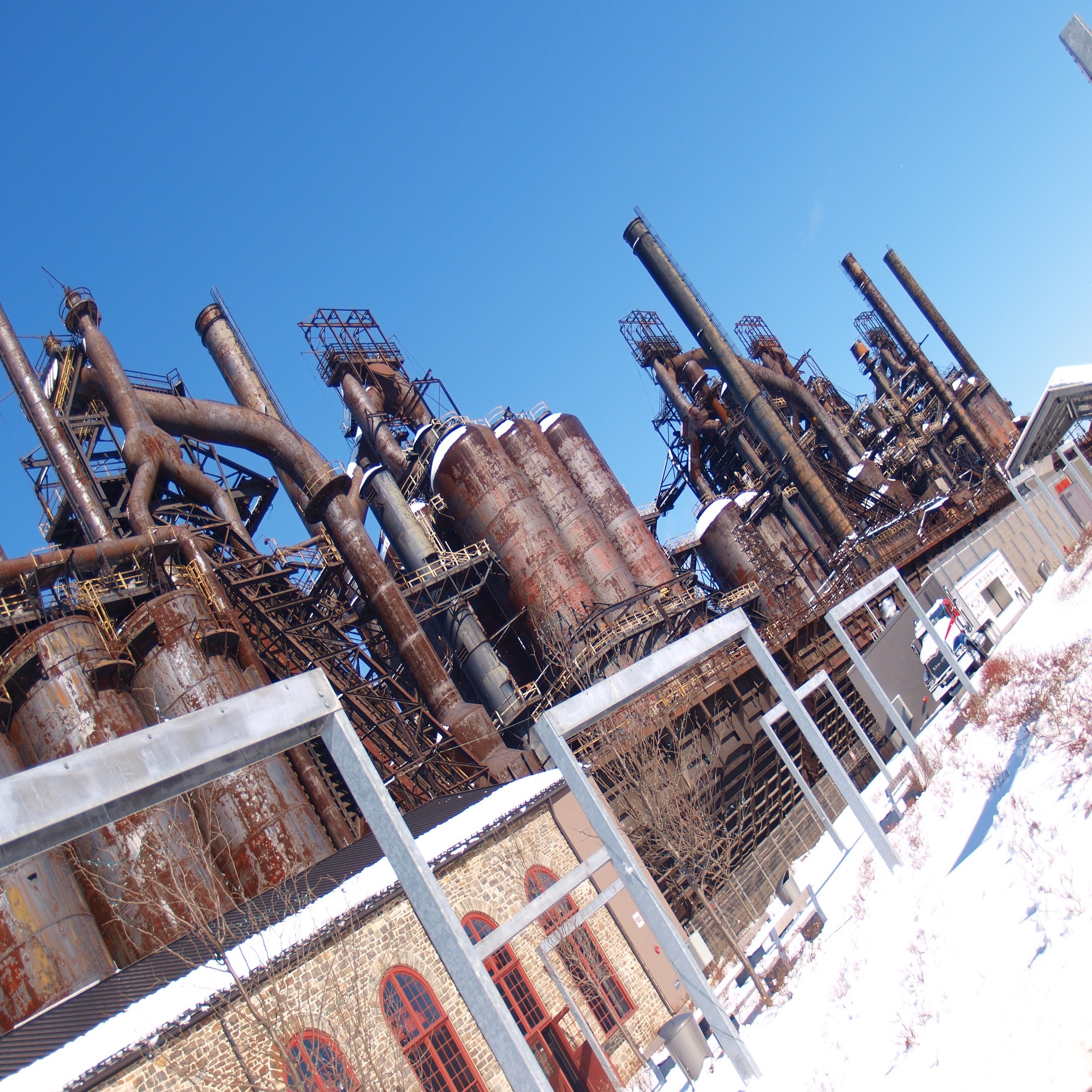 historic steel plant bethlehem free photo