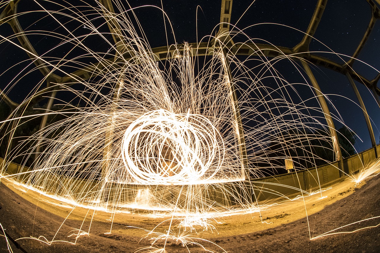 steel wool fire leisure free photo