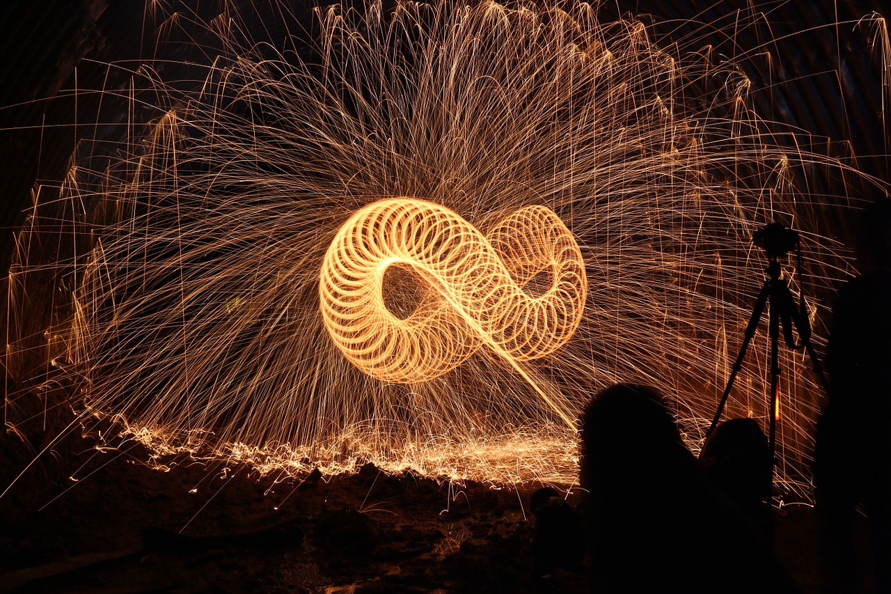 steelwool fire infinite free photo