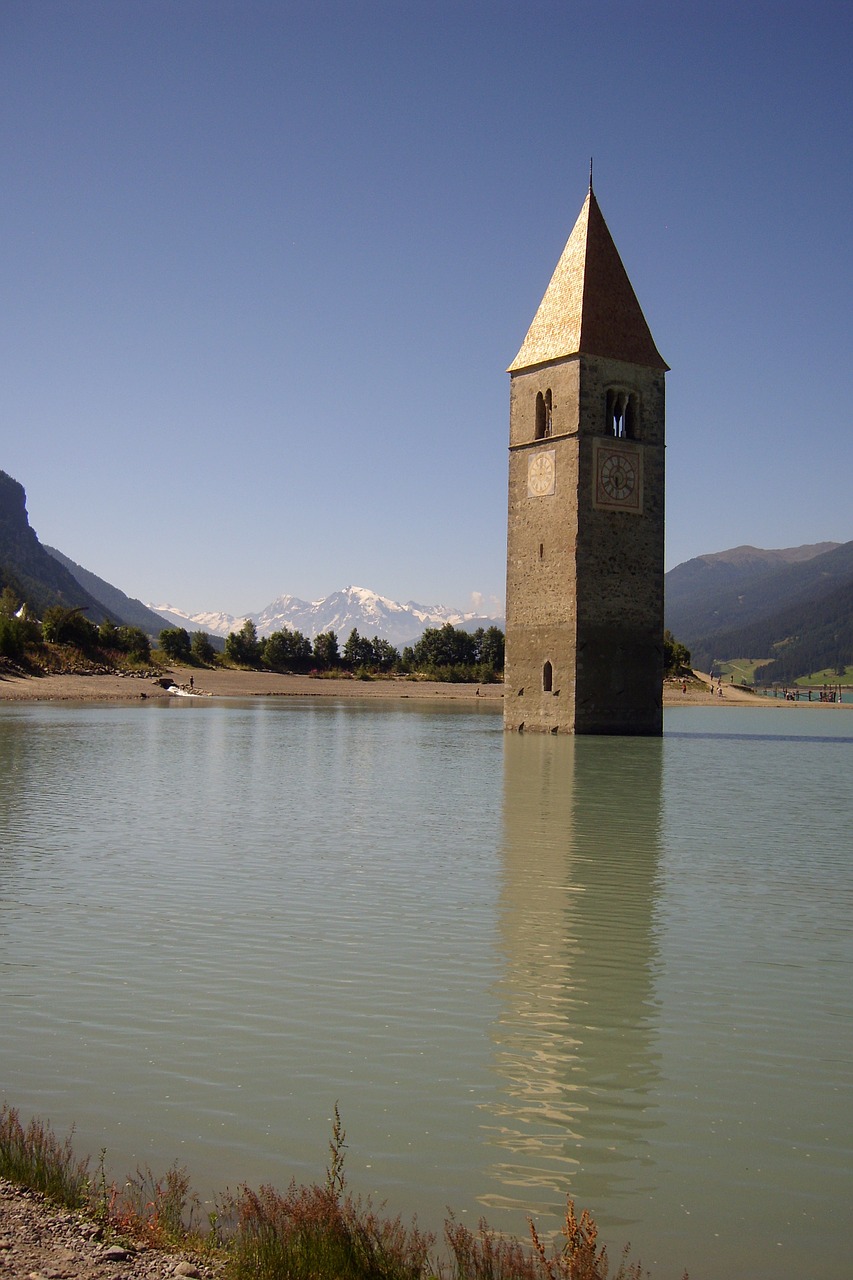 steeple absorbed lake free photo