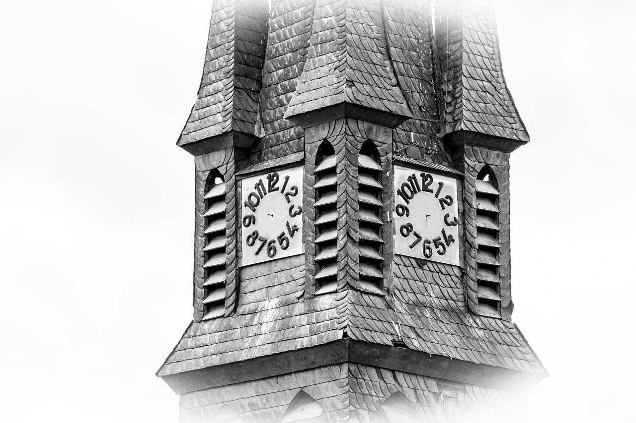 steeple clock church free photo